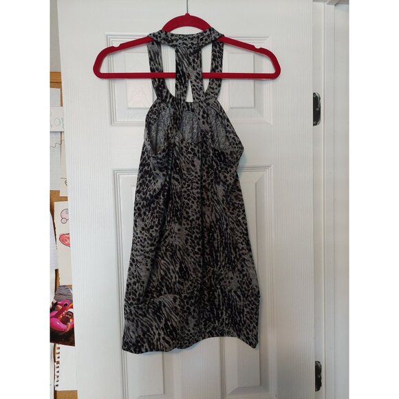 Volume One Animal Print Halter Top Junior Size S Polyester & Spandex - Picture 3 of 3